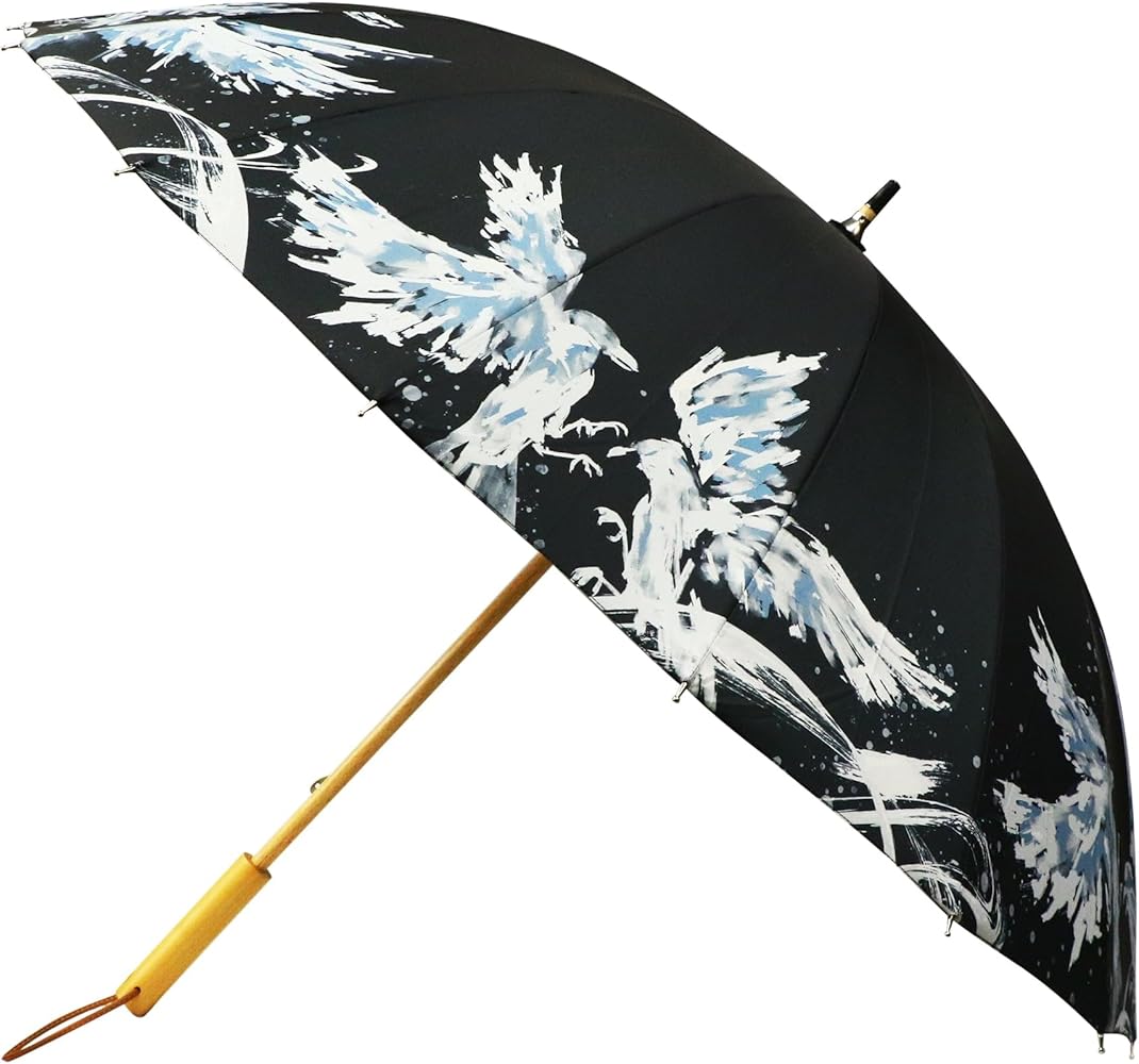 HOKUSAI GRAPHIC 北斎グラフィック 長傘 和柄テキスタイル16本長傘-遊泳海月／明｜おしゃれな和柄傘